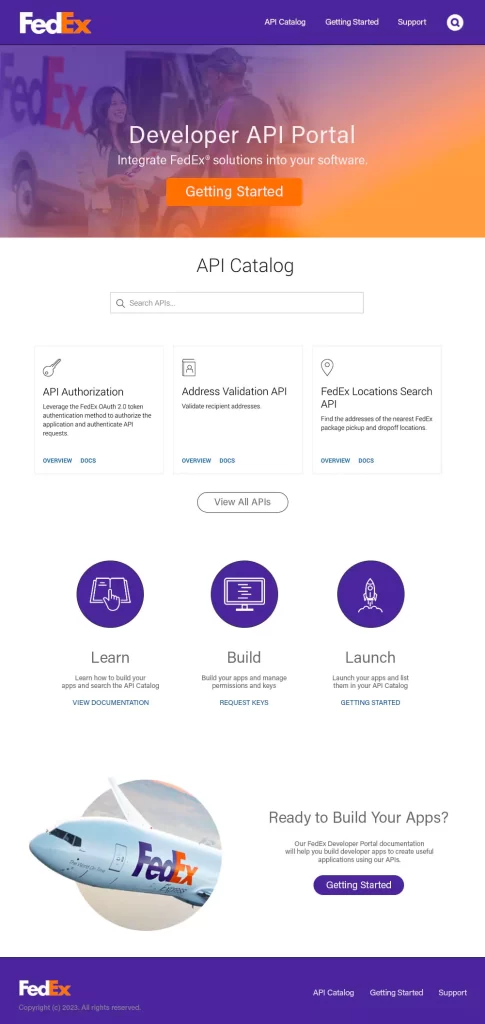 Drupal - Apigee Kickstart Portal for FedEx