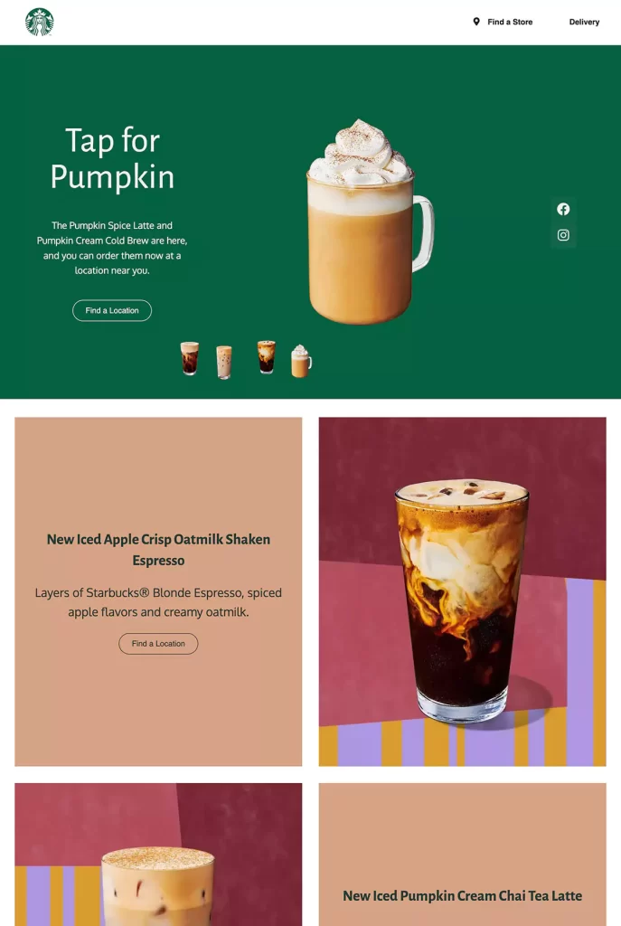Starbucks Design Wordpress with interactive